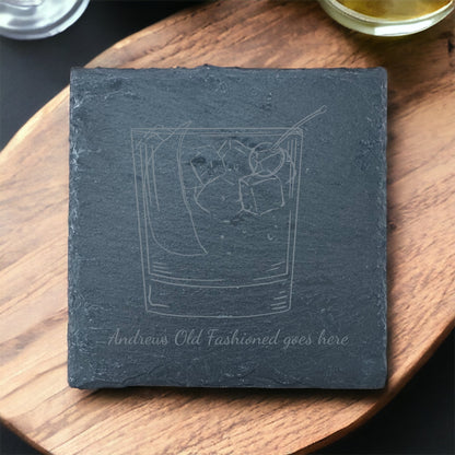 Slate Coaster - Drink - Old Fashioned