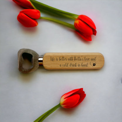 Personalised Bottle Opener – Drink & Dog