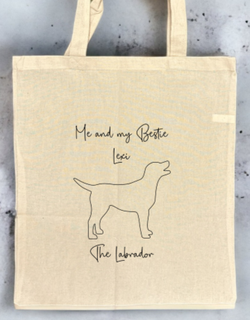 Personalised Tote Bag (Me and my Bestie...) - Ideal Gift for Dog Enthusiasts & Dog Lovers