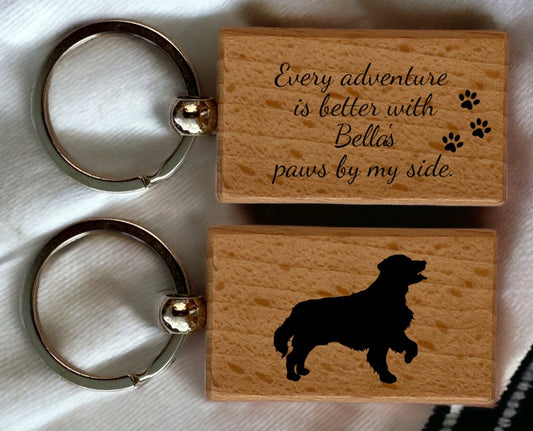 Personalised Key Ring - Ideal Gift for Dog Enthusiasts & Dog Lovers