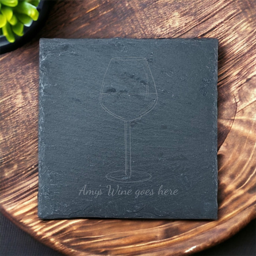 Slate Coaster - Drinks - Wine