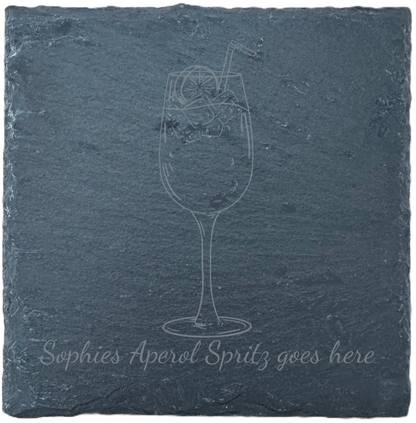 Slate Coaster - Drink - Aperol Spritz