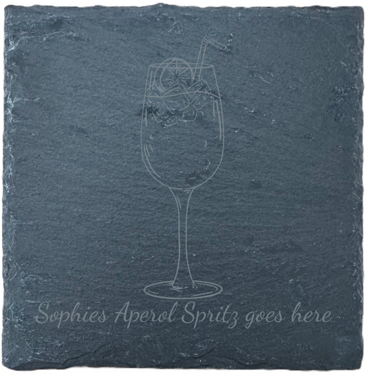 Slate Coaster - Drink - Aperol Spritz