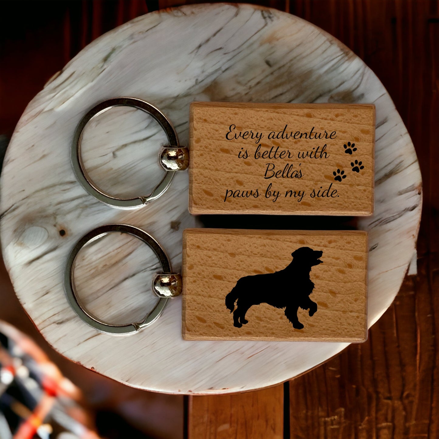 Personalised Key Ring - Ideal Gift for Dog Enthusiasts & Dog Lovers