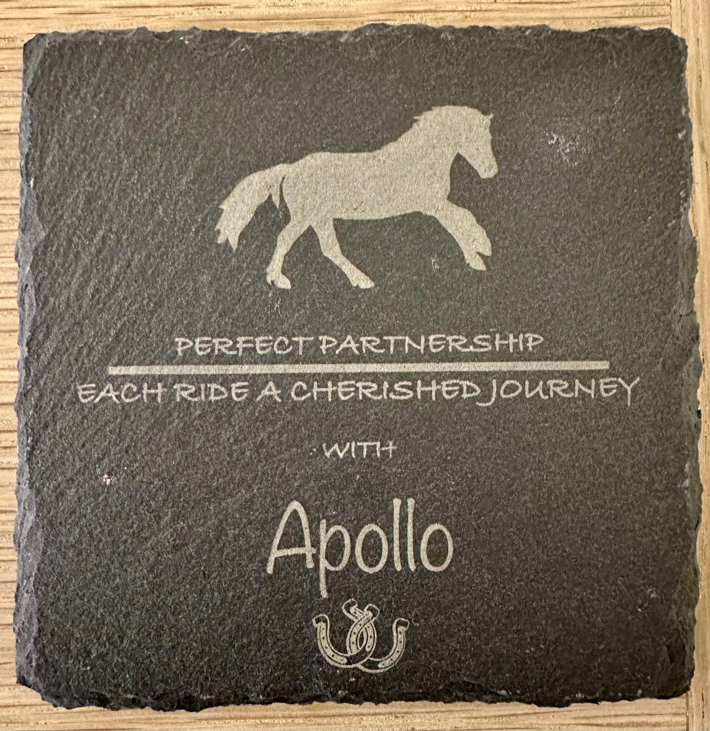 Personalised Slate Coasters - Ideal Gift for Equestrian Enthusiasts