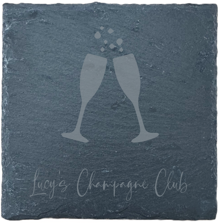 Slate Coaster - Drink - Champagne