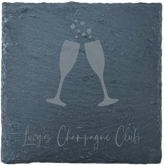 Slate Coaster - Drink - Champagne