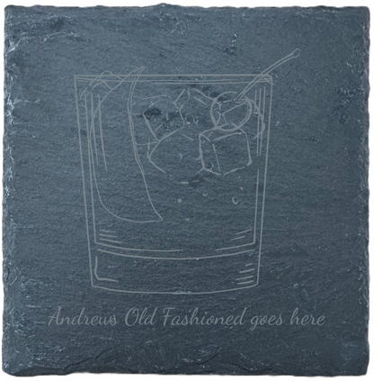 Slate Coaster - Drink - Old Fashioned