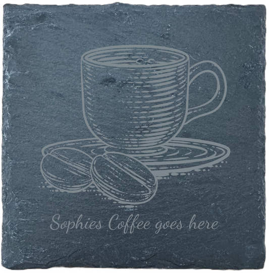 Slate Coaster - Drink - Coffee