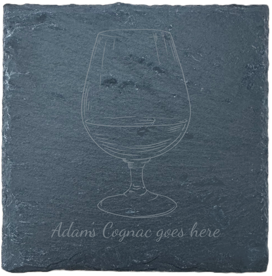 Slate Coaster - Drinks - Cognac or Whisky