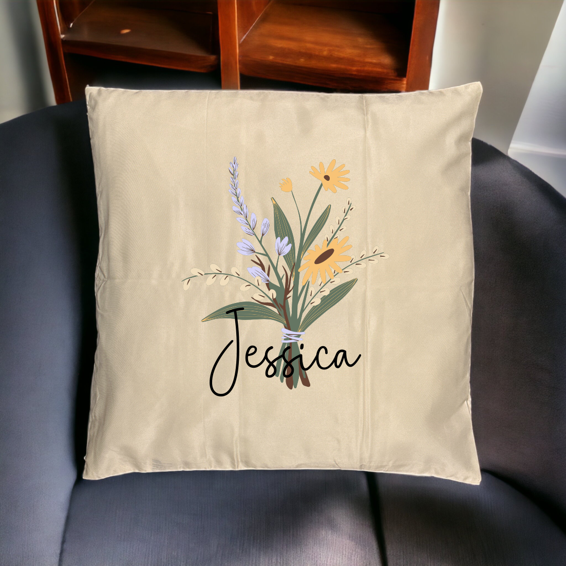 Personalised Cushion Cases - Flowers