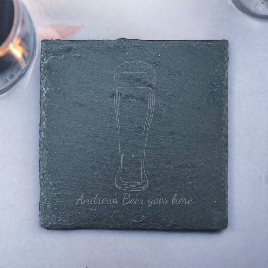 Slate Coaster - Drinks - Beer