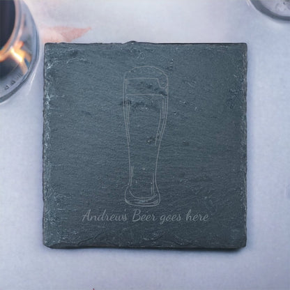 Slate Coaster - Drinks - Beer