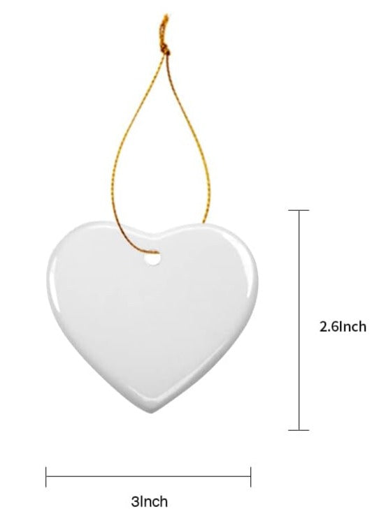 Heartfelt Memorial Ceramic Ornament