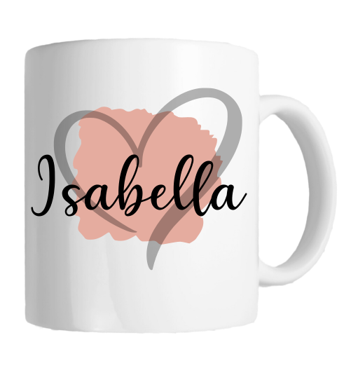 Personalised Mug - Pastel Background with Name