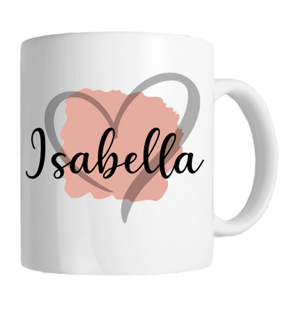 Personalised Mug - Pastel Background with Name