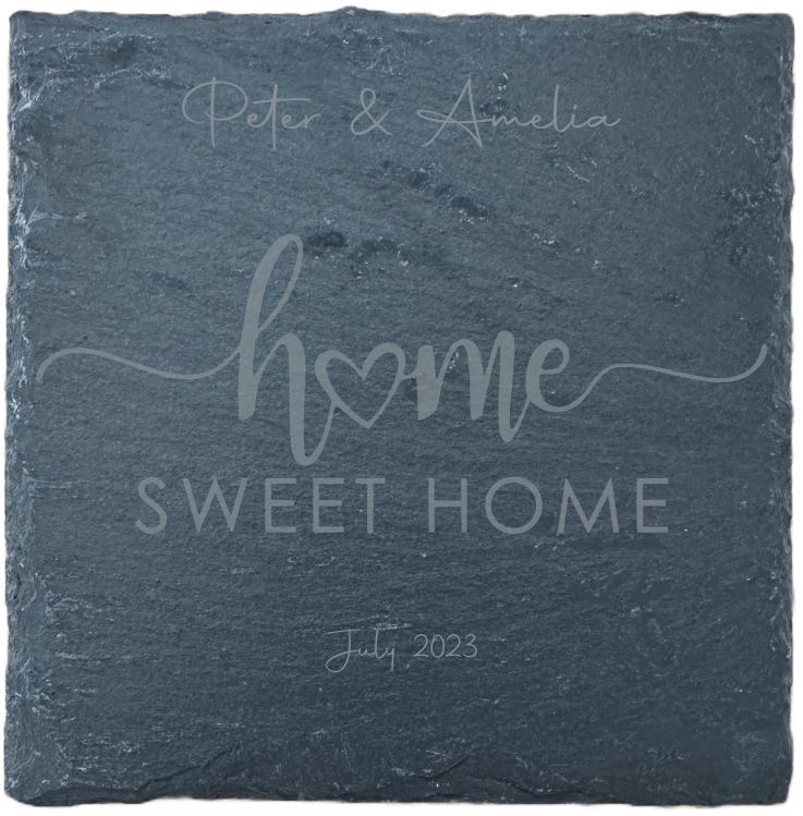 Slate Coaster - Home Sweet Home