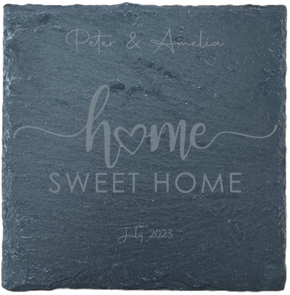 Slate Coaster - Home Sweet Home