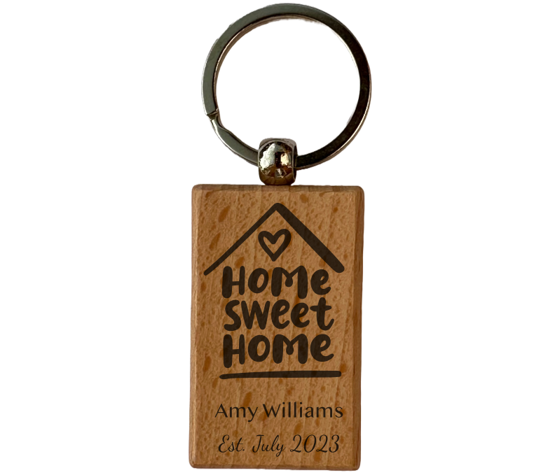 Personalised Key Rings - Home Sweet Home