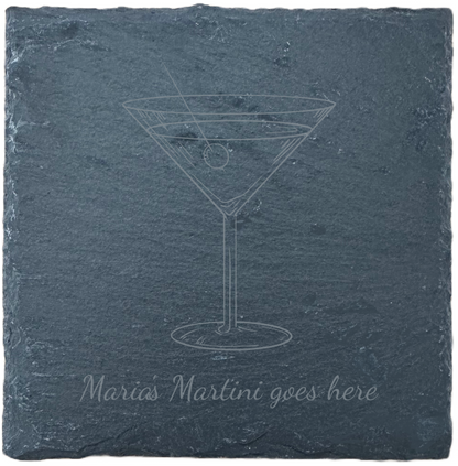 Slate Coaster - Drink - Martini