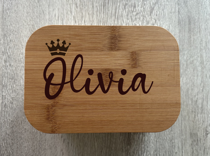 Personalised Lunch Box - Name & Crown