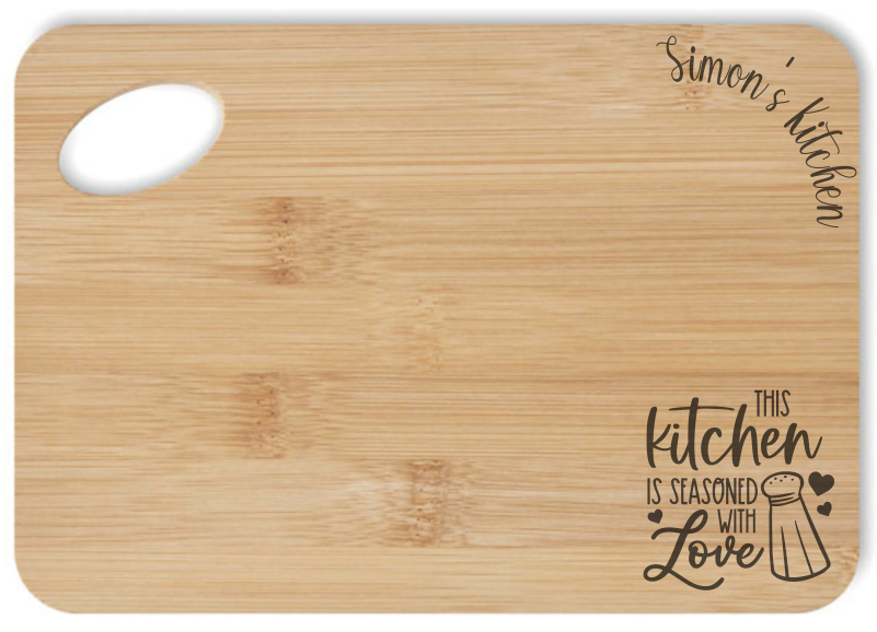 Personalised Chopping / Serving Boards - Seasoned with love