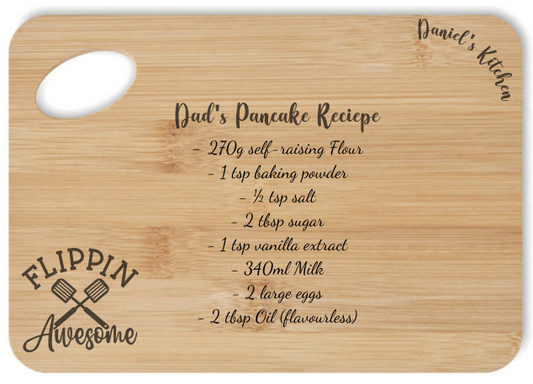 Personalised Chopping / Serving Boards - Dad's Pancake