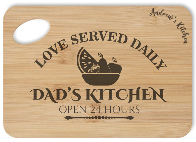 Personalised Chopping / Serving Boards - Dad's Kitchen