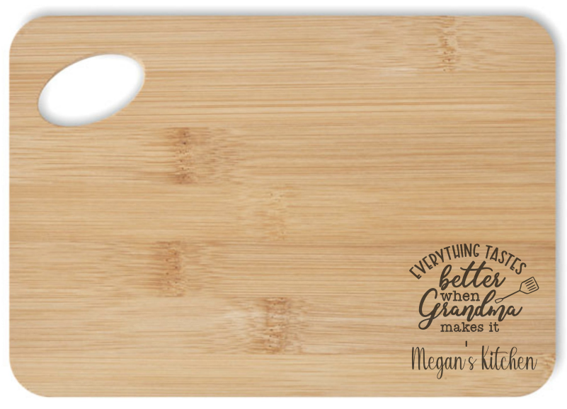 Personalised Chopping / Serving Boards - Grandma's Food