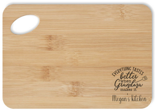 Personalised Chopping / Serving Boards - Grandma's Food