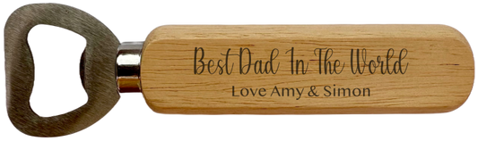 Personalised Bottle Opener - Best Dad in the World