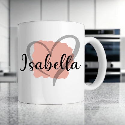 Personalised Mug - Pastel Background with Name