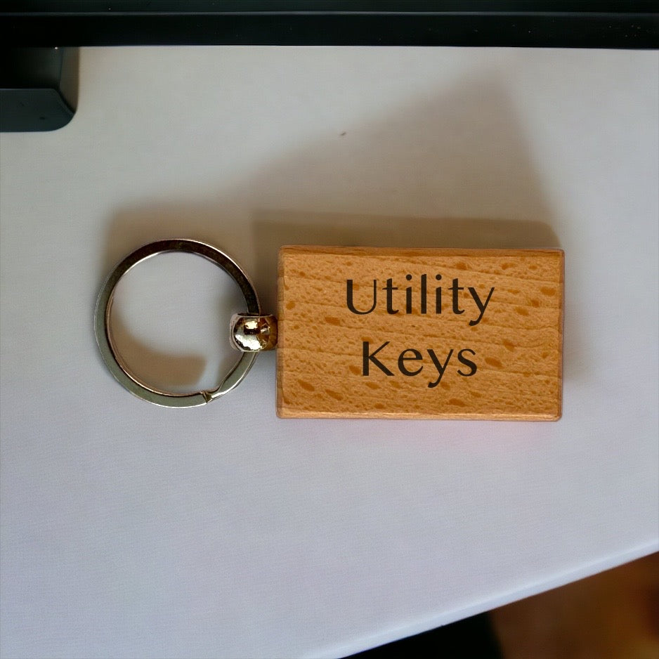 Personalised Key Rings - text over two lines