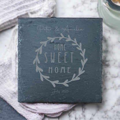 Slate Coaster - Home Sweet Home V2