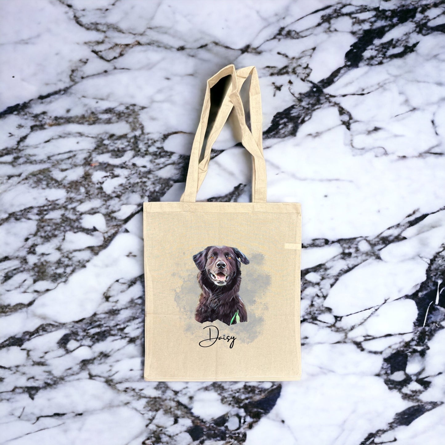 Personalised Tote Bag (Water Colour Image) - Ideal Gift for Dog Enthusiasts & Dog Lovers