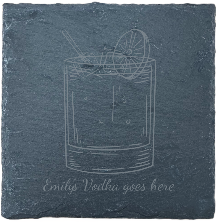 Slate Coaster - Drinks - Vodka