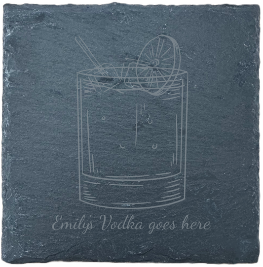 Slate Coaster - Drinks - Vodka