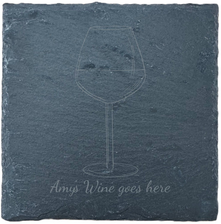 Slate Coaster - Drinks - Wine