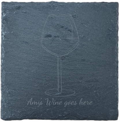 Slate Coaster - Drinks - Wine