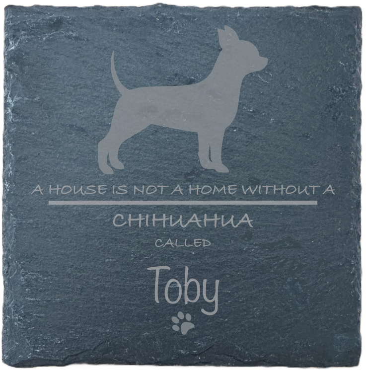 Personalised Slate Coasters - Ideal Gift for Dog Enthusiasts & Dog Lovers