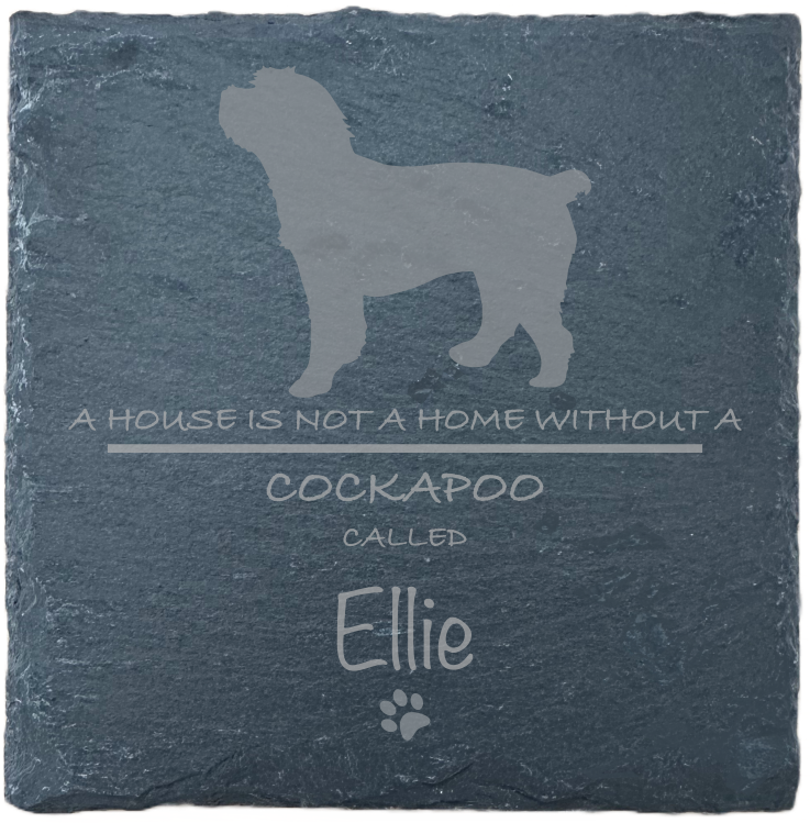 Personalised Slate Coasters - Ideal Gift for Dog Enthusiasts & Dog Lovers