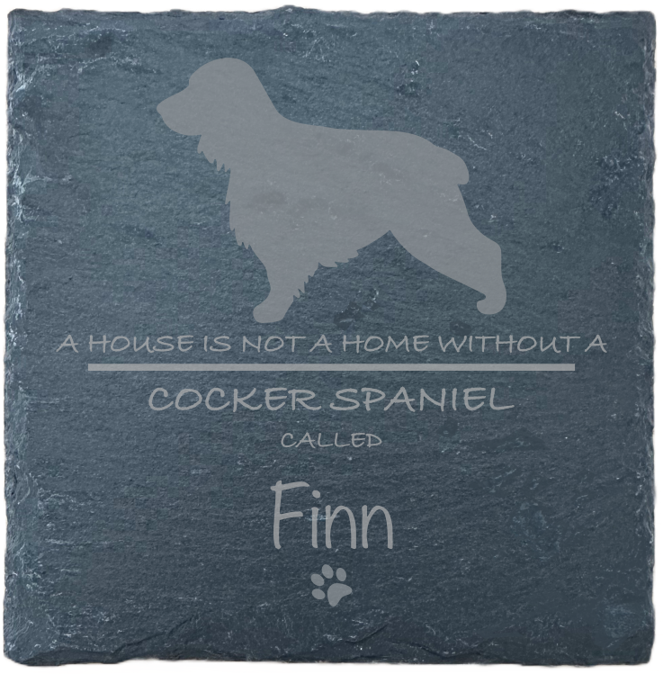 Personalised Slate Coasters - Ideal Gift for Dog Enthusiasts & Dog Lovers