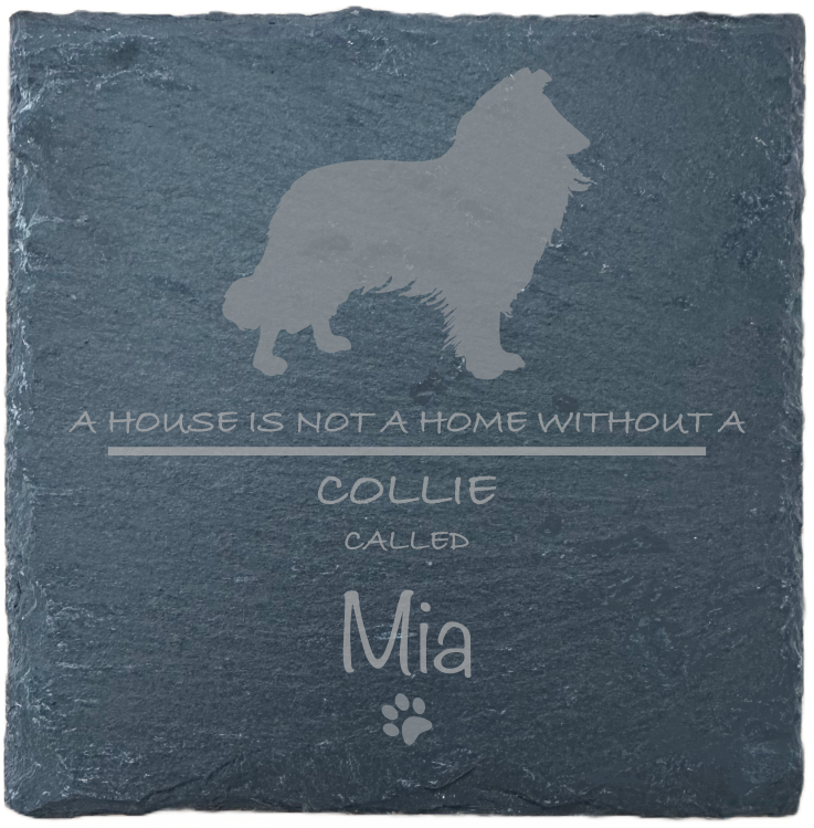 Personalised Slate Coasters - Ideal Gift for Dog Enthusiasts & Dog Lovers