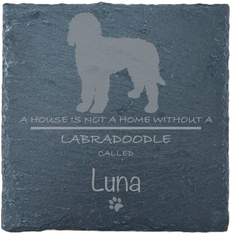 Personalised Slate Coasters - Ideal Gift for Dog Enthusiasts & Dog Lovers