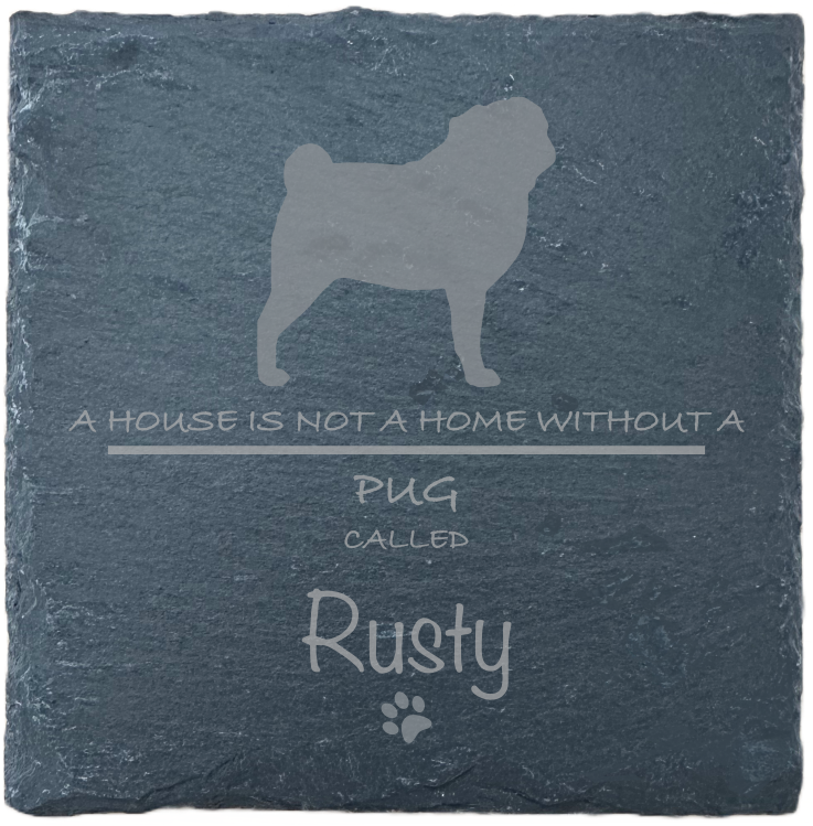 Personalised Slate Coasters - Ideal Gift for Dog Enthusiasts & Dog Lovers