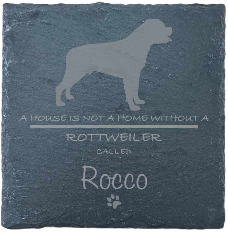 Personalised Slate Coasters - Ideal Gift for Dog Enthusiasts & Dog Lovers