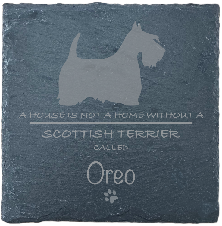 Personalised Slate Coasters - Ideal Gift for Dog Enthusiasts & Dog Lovers