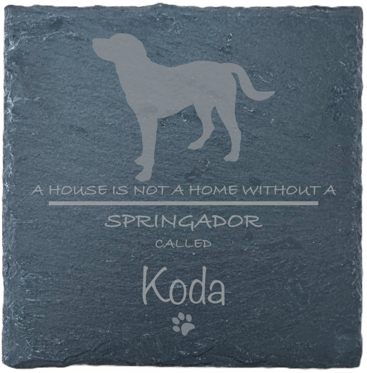 Personalised Slate Coasters - Ideal Gift for Dog Enthusiasts & Dog Lovers